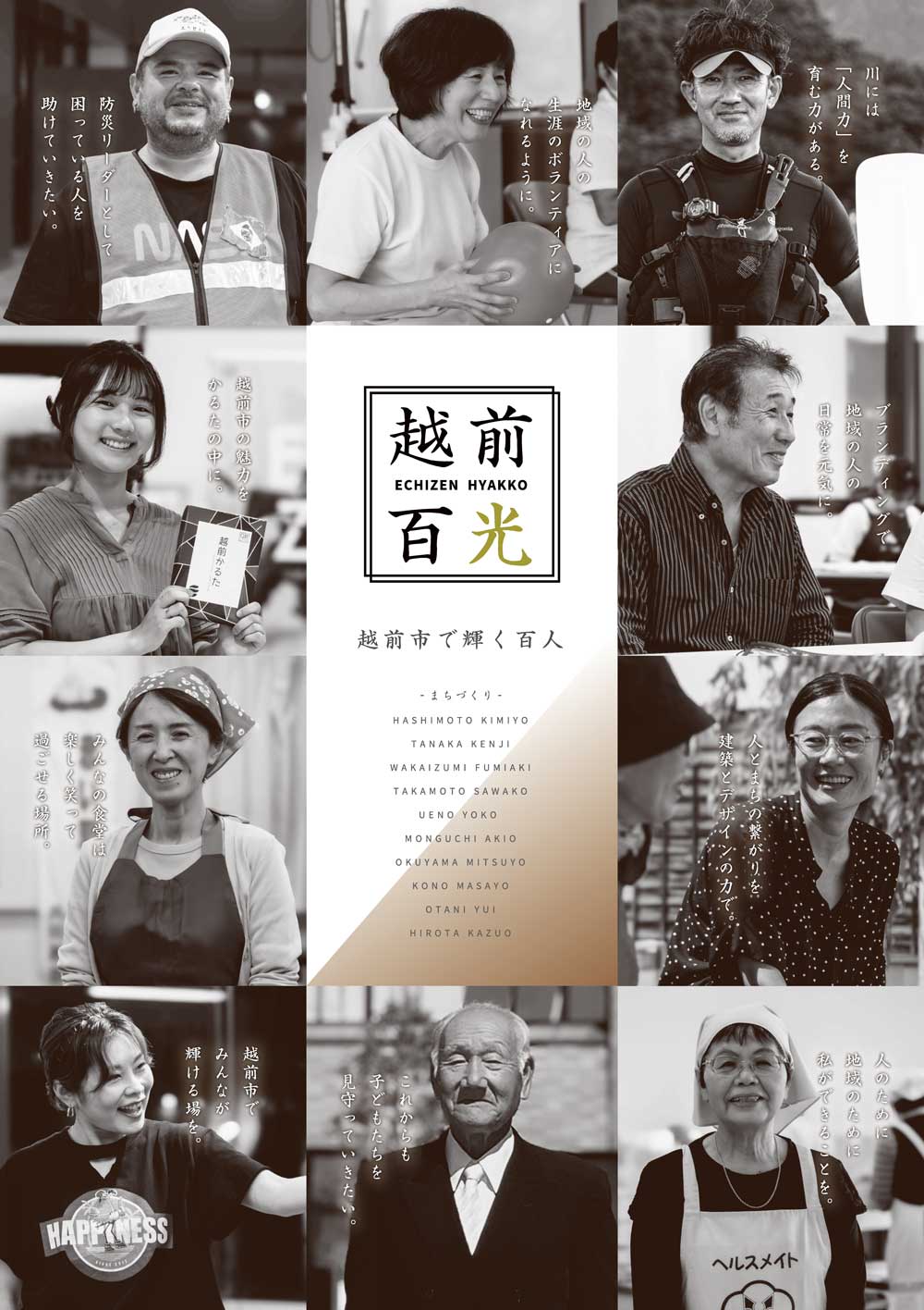 越前百光 - 越前市で輝く百人 - 「まちづくり」